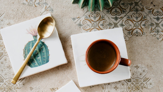 Posavasos de ceramicas hechos a mano