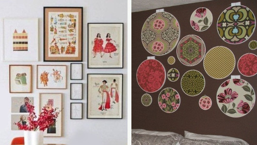 Cómo decorar paredes con bordados